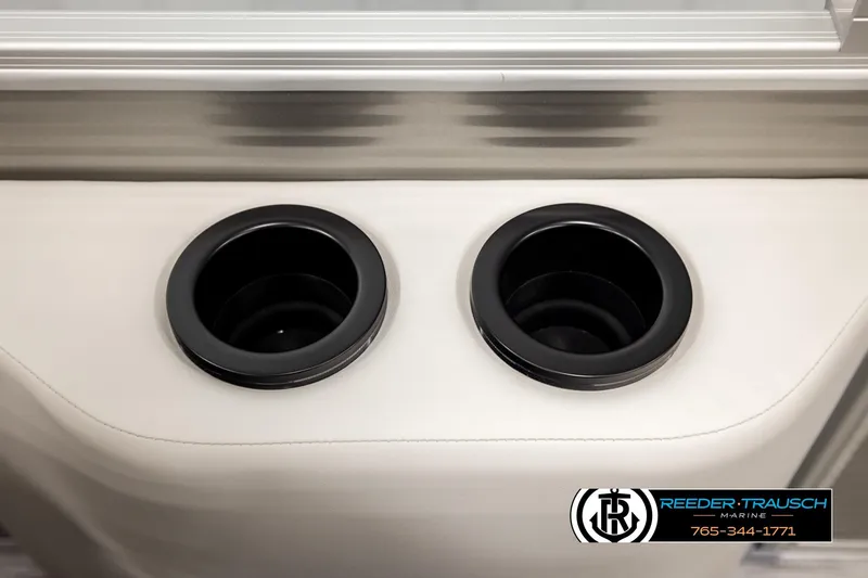 Slide: The Image of Cup holders on 2026 Bennington 22 SSRSF boat interior, featuring sleek design. - 44