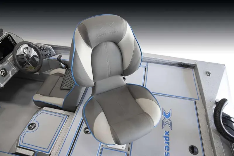 Slide: The Image of Interior of 2026 Xpress H20 Bass with gray seat. - 3
