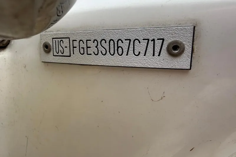 Slide: The Image of 2017 Cobalt R3 WSS Surf hull identification number plate. - 20