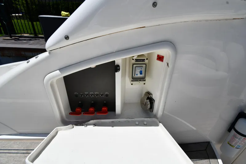 Slide: The Image of Control panel of Sunseeker Superhawk 34, year 2000. - 27