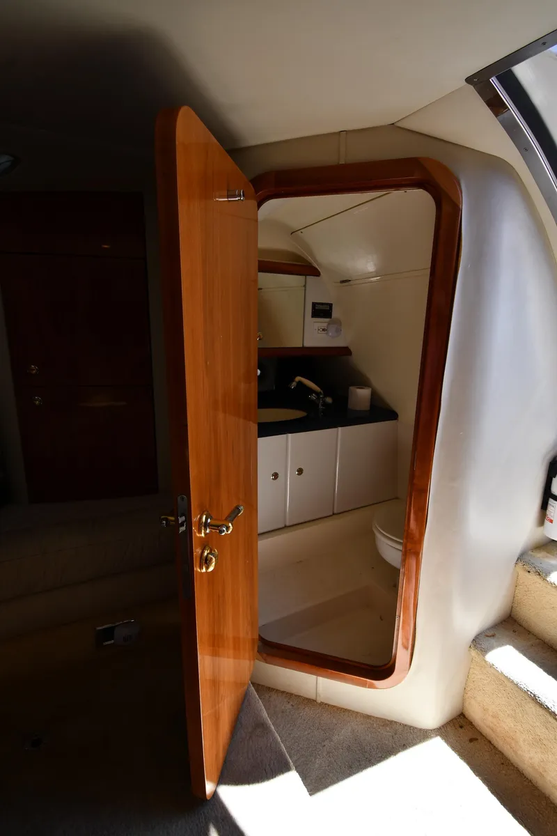 Slide: The Image of Interior of Sunseeker Superhawk 34 yacht, year 2000. - 44