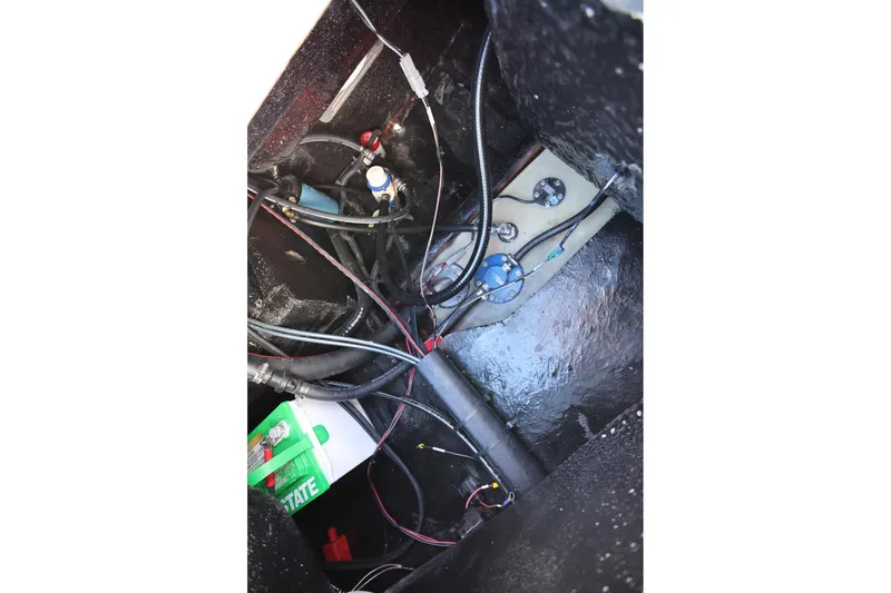Slide: The Image of 2025 Stingray 173 CC boat interior wiring and components view. - 9