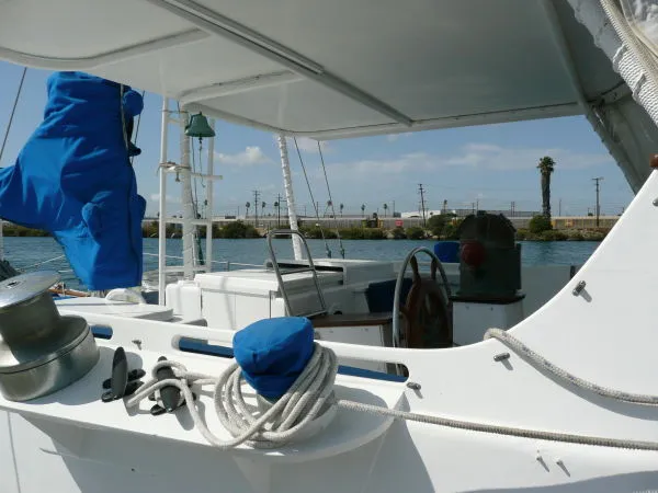 Slide: The Image of Bill Garden Ketch/Cutter Center Cockpit 1969 - 2