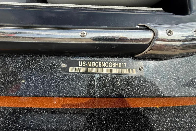 Slide: The Image of 2017 MasterCraft X46 boat with visible hull identification number. - 16