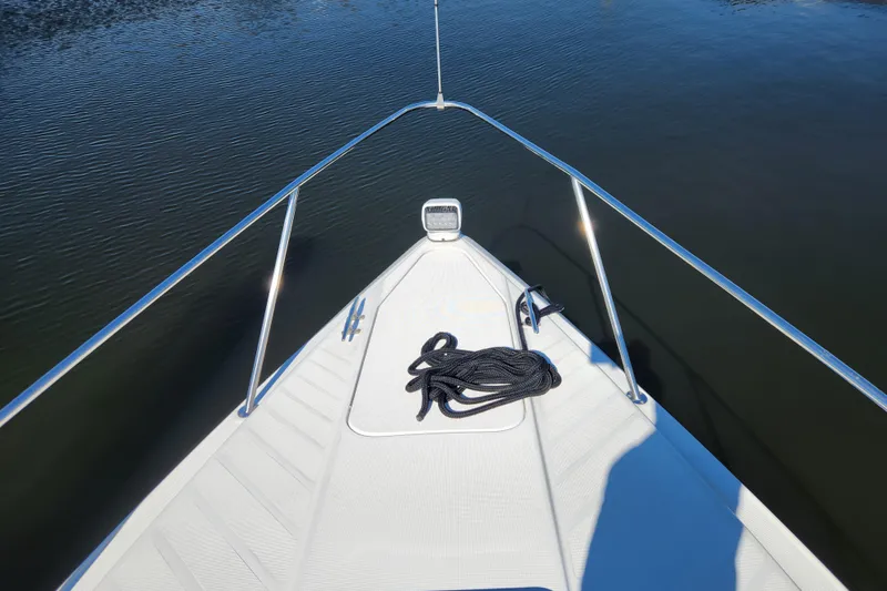 Slide: The Image of Interior of a 2000 Formula 41 Performance Cruiser with sleek dashboard and seating. - 28