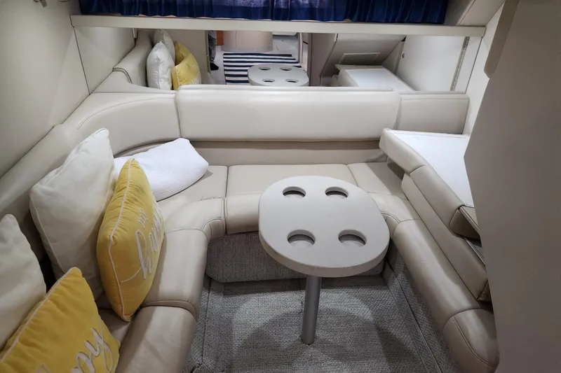 Slide: The Image of Bathroom interior of 2000 Formula 41 Performance Cruiser with sink, mirror, and porthole. - 39