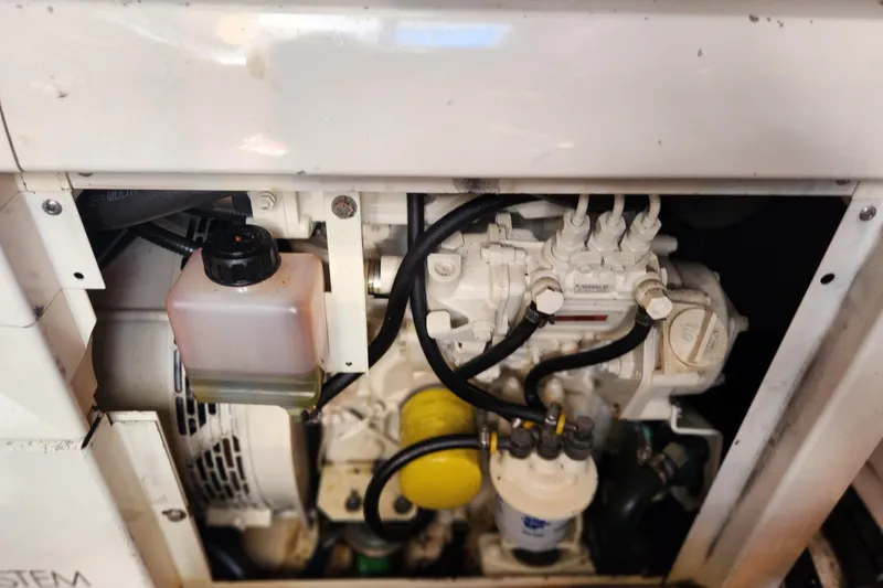 Slide: The Image of Engine room of 2000 Formula 41 Performance Cruiser with Kohler power system. - 45