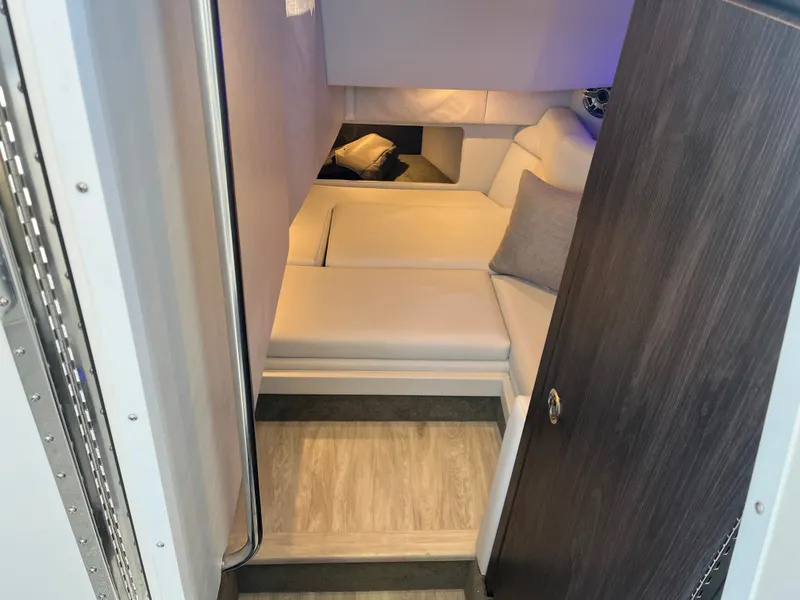 Slide: The Image of 2024 Formula 330 CBR interior with sleek upholstery. - 10