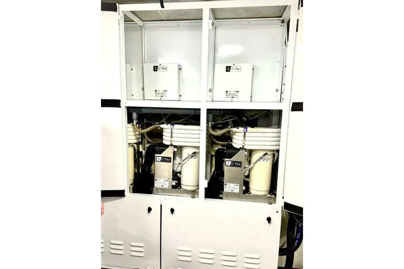 Slide: The Image of Engine room of 2001 Lazzara 94 Motor Yacht with CTM equipment. - 65