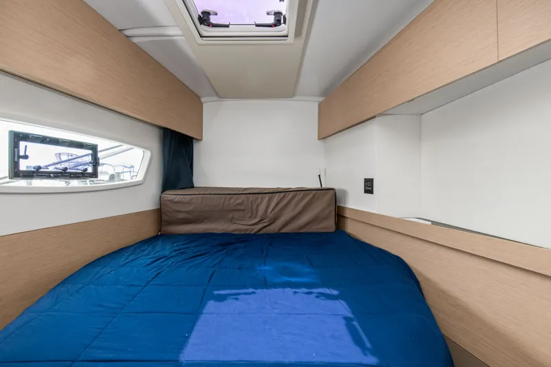 Slide: The Image of Interior of Fountaine Pajot Astrea 42 Catamaran cabin, year 2019. - 24