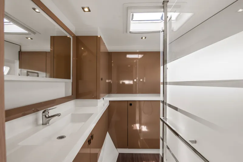 Slide: The Image of Modern bathroom on Fountaine Pajot Astrea 42 Catamaran, 2019 model. - 31
