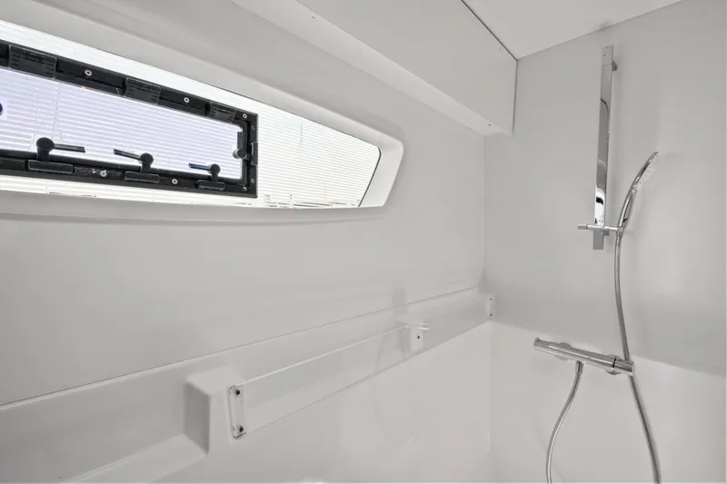 Slide: The Image of Interior view of shower on a Fountaine Pajot Astrea 42 Catamaran. - 32