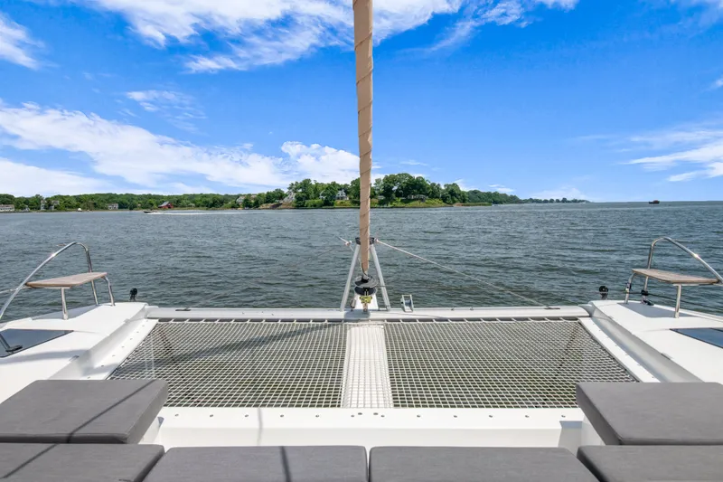 Slide: The Image of Fountaine Pajot Astrea 42 Catamaran on calm waters, 2019 model. - 39