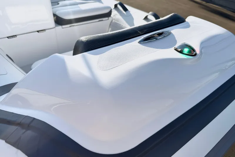 Slide: The Image of 2021 Walker Bay Generation 10 LTE boat interior with sleek design and modern features. - 17