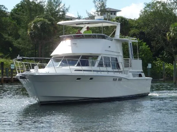 Slide: The Image of Camargue 48 Cockpit Motor Yacht 1988 - 2