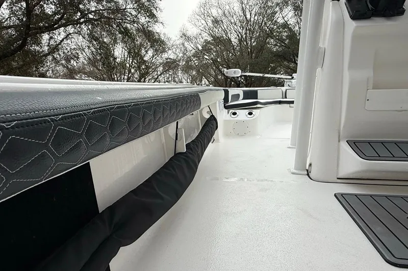 Slide: The Image of 2024 Tidewater 2300 Carolina Bay boat interior with sleek design and modern features. - 17