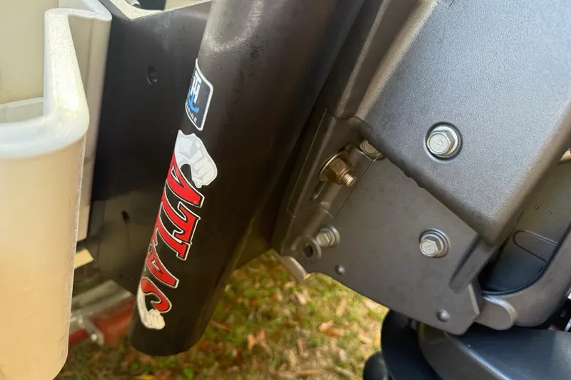 Slide: The Image of Close-up of 2024 Tidewater 2300 Carolina Bay boat engine components. - 39