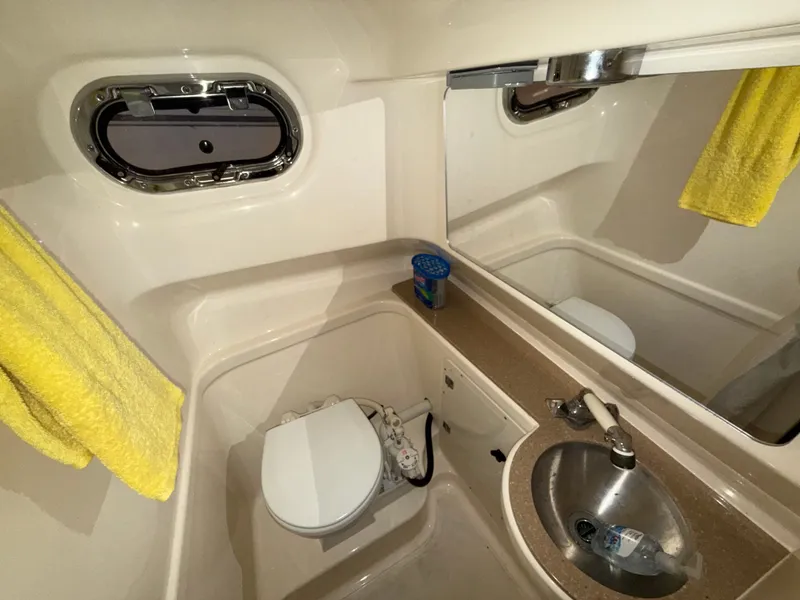 Slide: The Image of Bathroom in Pursuit OS 285 Offshore boat, year 2008. - 13