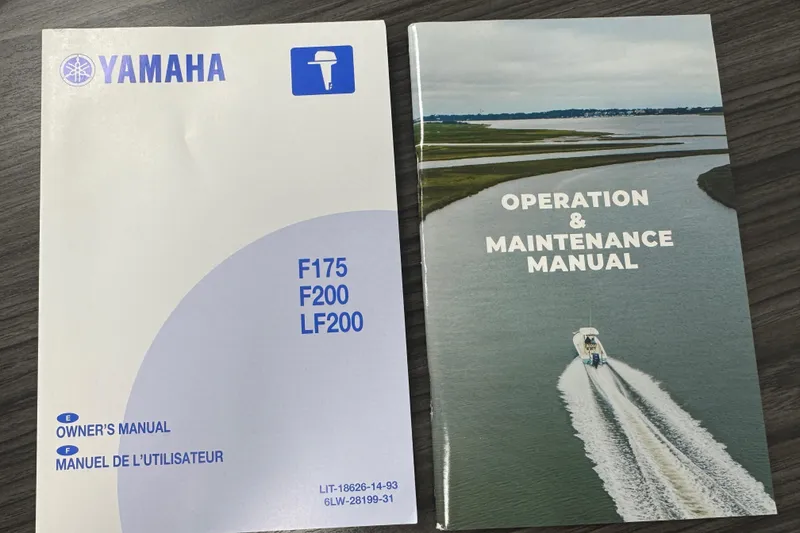 Slide: The Image of Yamaha owner's manual and operation guide for Key West 219 FS, 2025 model. - 72
