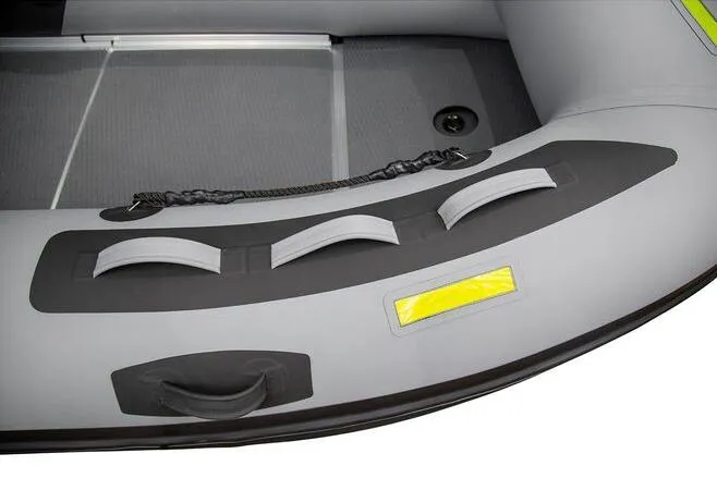 Slide: The Image of 2023 West Marine MH400 inflatable boat, featuring durable construction and practical design elements. - 4