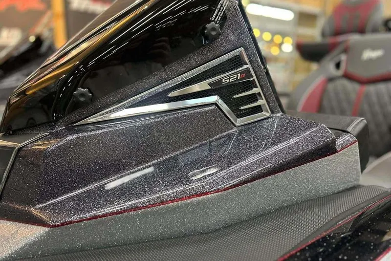 Slide: The Image of Close-up of 2014 Ranger Z521R Cup-Equipped boat detail with metallic finish. - 16
