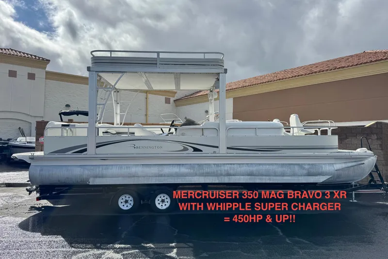 The Image of 2006 Bennington 2875RLTD I/O pontoon boat with Mercruiser engine and Whipple supercharger. - 0