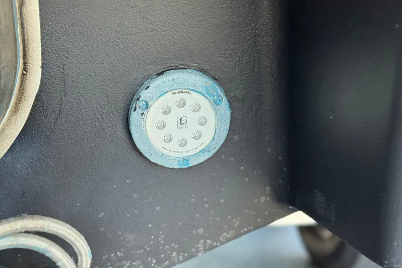 Slide: The Image of Underwater light on 2017 Chaparral 2870 SSX boat, featuring Lumitec SeaBlaze. - 10