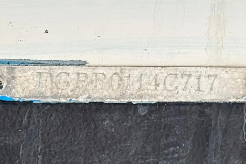 Slide: The Image of Hull identification number on 2017 Chaparral 2870 SSX boat. - 43