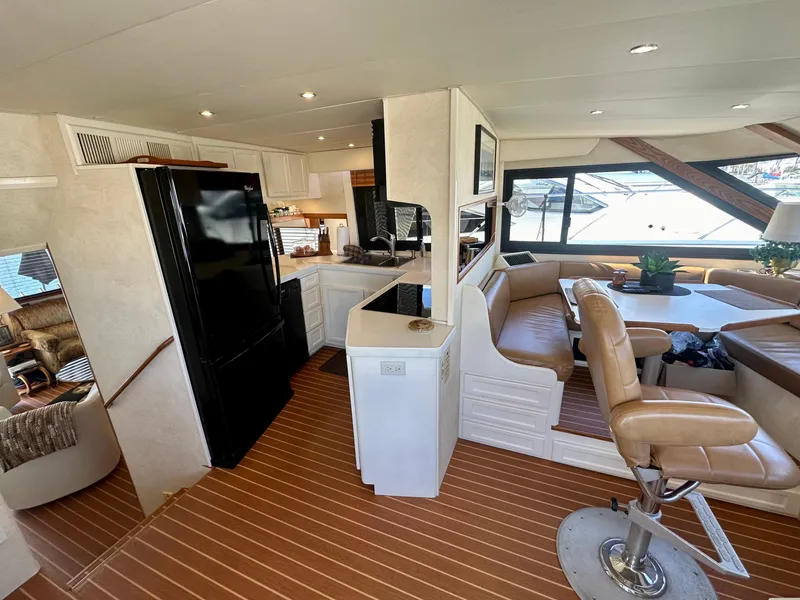 Slide: The Image of Interior of 1993 Tollycraft 57 Pilothouse yacht. - 9