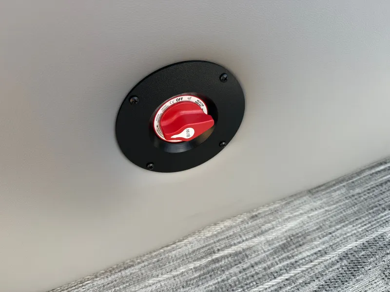 Slide: The Image of Red switch in Bentley Pontoons Legacy 300HP Tritoon 2026. - 24