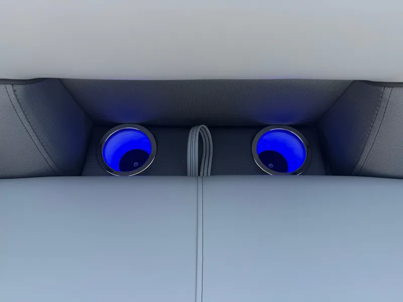 Slide: The Image of Illuminated cup holders in Bentley Pontoons Legacy 300HP 2026. - 33