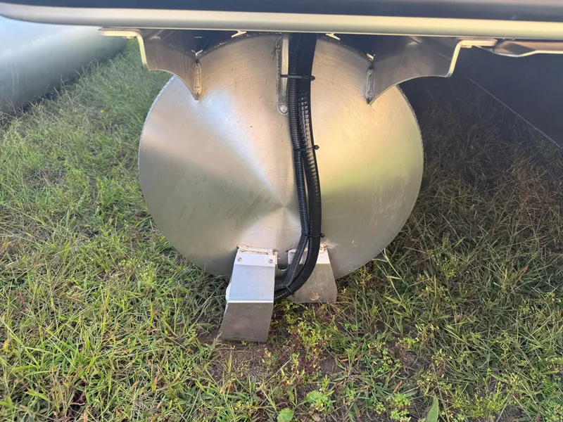 Slide: The Image of Underside of a 2026 Bentley Pontoons Legacy 300HP Tritoon. - 41