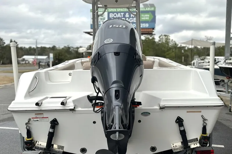 Slide: The Image of 2019 Sportsman Open 212 Center Console boat with 150 HP outboard motor. - 4