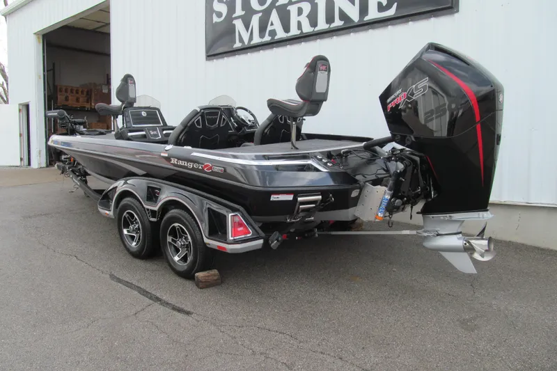 Slide: The Image of 2023 Ranger Z520R 55th Anniversary Limited Edition boat with powerful outboard motor. - 4