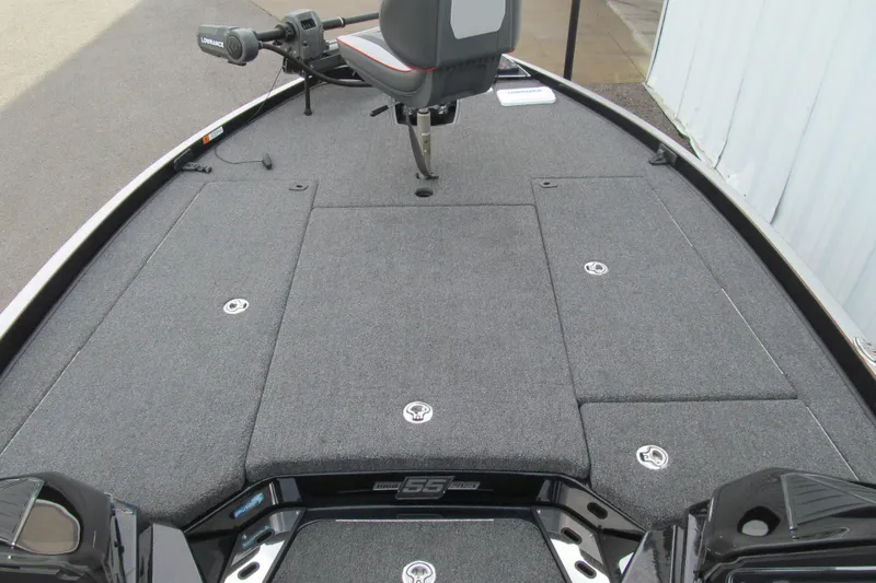 Slide: The Image of 2023 Ranger Z520R 55th Anniversary Limited Edition boat deck with seating and storage compartments. - 8