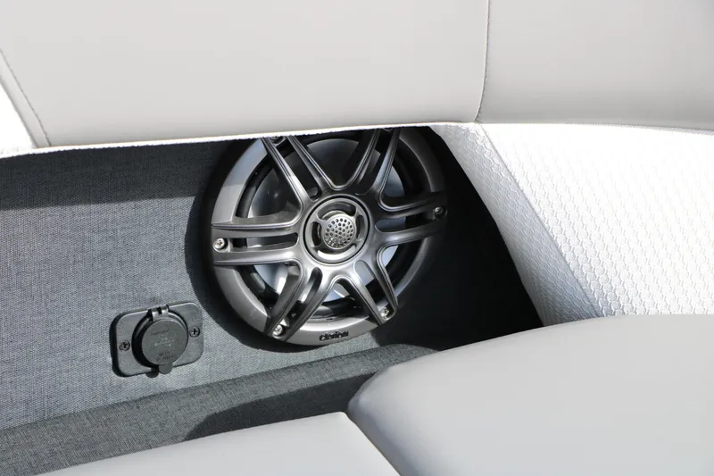 Slide: The Image of Evotti 521QL 2026 speaker system with sleek design and modern upholstery. - 43