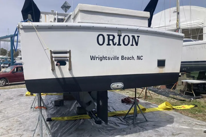 Slide: The Image of 1986 BGM Custom boat named Orion, docked in Wrightsville Beach, NC. - 44