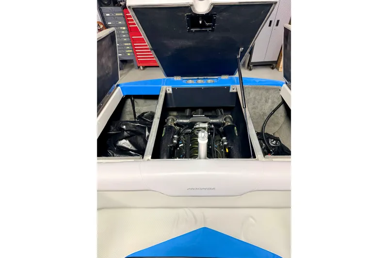 Slide: The Image of Close-up of a speaker on a 2012 Moomba Mojo 2.5 boat. - 38