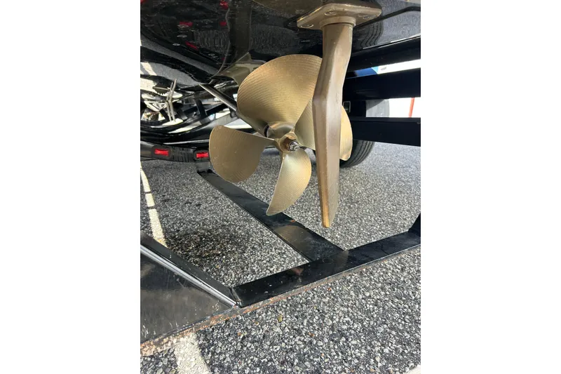 Slide: The Image of Rear view of a 2012 Moomba Mojo 2.5 boat with branded swim platform. - 47