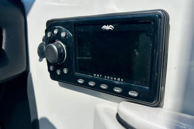 Slide: The Image of Wet Sounds audio control panel on 2012 Moomba Mojo 2.5 boat. - 59