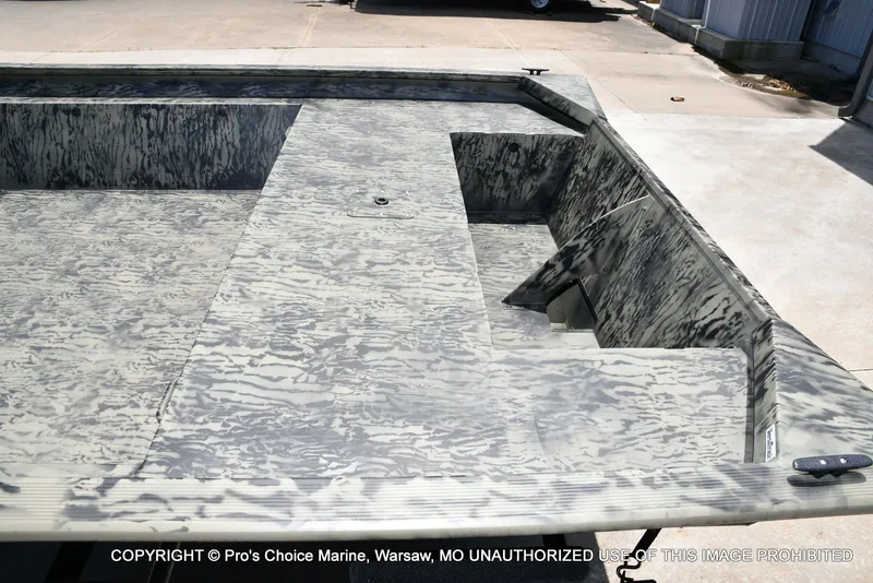 Slide: The Image of Interior view of Tracker Grizzly 1860 Jon boat, 2026 model. - 30