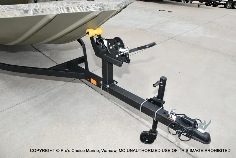 Slide: The Image of Trailer of the 2026 Tracker Grizzly 1860 CC boat model. - 26