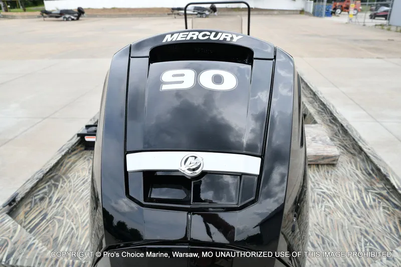 Slide: The Image of Mercury 90 HP outboard motor on Tracker Grizzly 1860 CC, year 2026. - 7