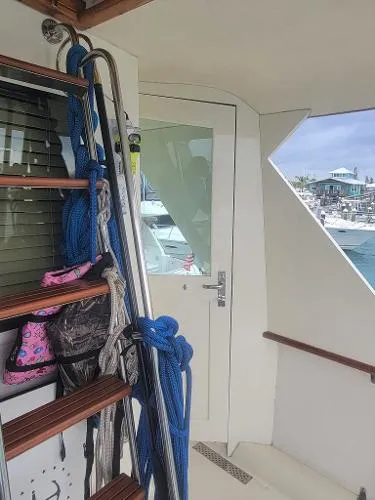 Slide: The Image of Hatteras 53 Yachtfish/Cockpit Motorycht 1987 - 10