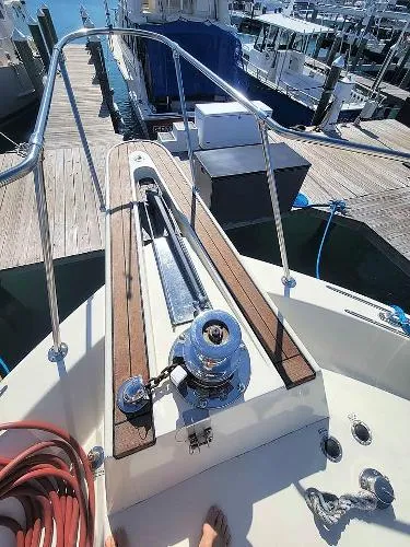 Slide: The Image of Hatteras 53 Yachtfish/Cockpit Motorycht 1987 - 5