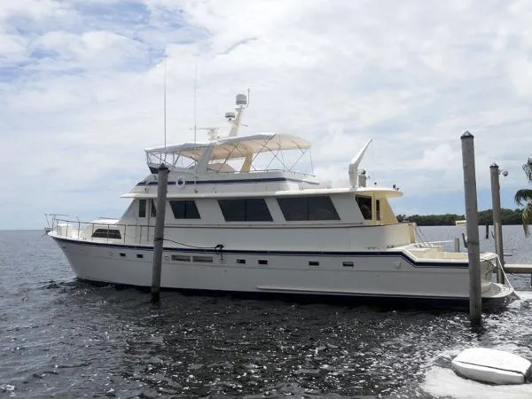 Slide: The Image of Hatteras Cockpit Motor Yacht 1987 - 1
