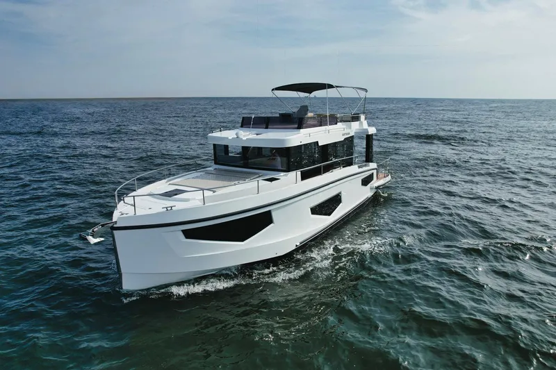 The Image of 2026 Cobra Yachts Seamaster 45 cruising on open sea under clear skies. - 0