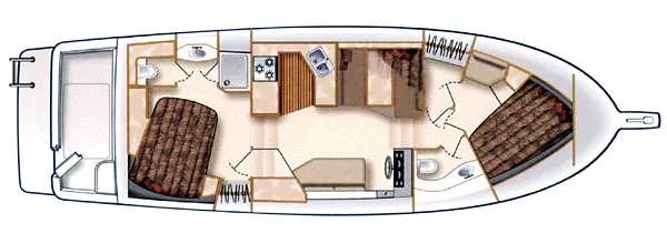 Slide: The Image of Bayliner 4087 Aft Cabin Motoryacht 1999 - 9
