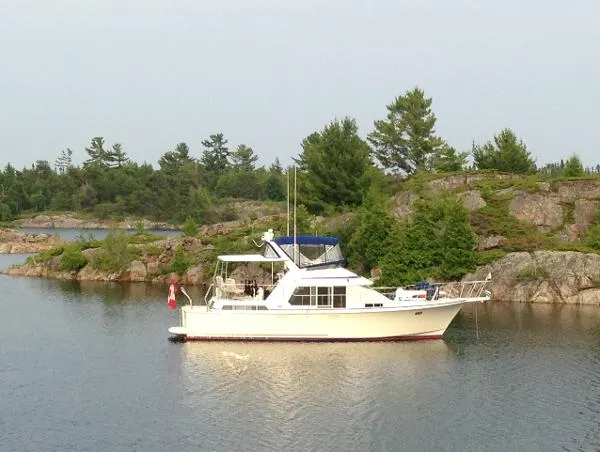 Slide: The Image of Tollycraft 44 Cockpit Motor Yacht 1990 - 0