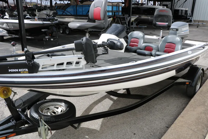 Slide: The Image of 2007 Skeeter SX180 fishing boat with Minn Kota Ultrex motor on trailer. - 9